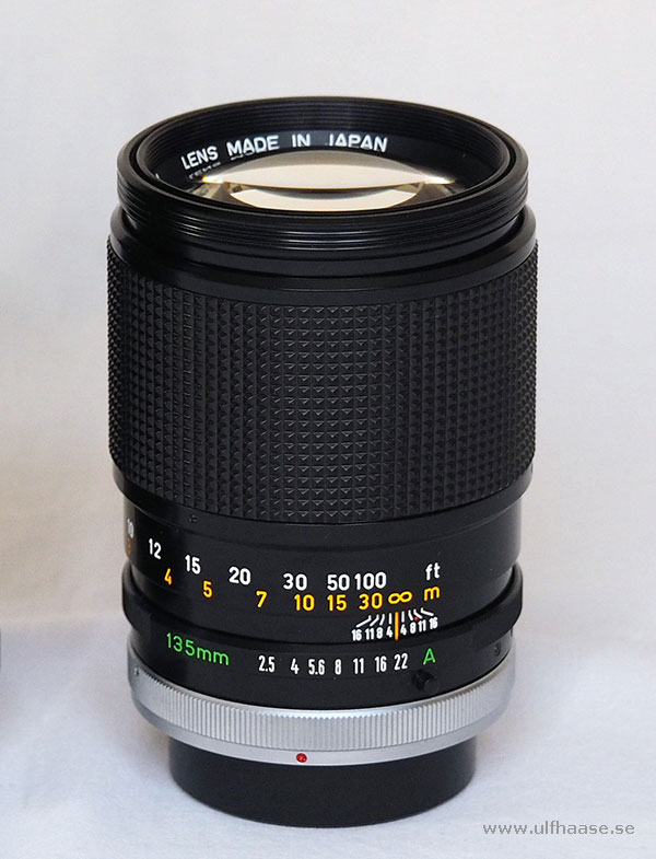 Canon lens FD 135mm f/2.5 S.C.