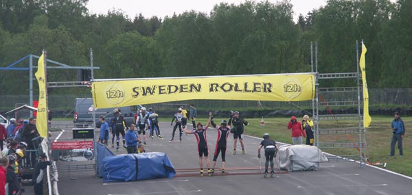 Sweden 12h Roller, Falkenberg, 12 hour skating relay.