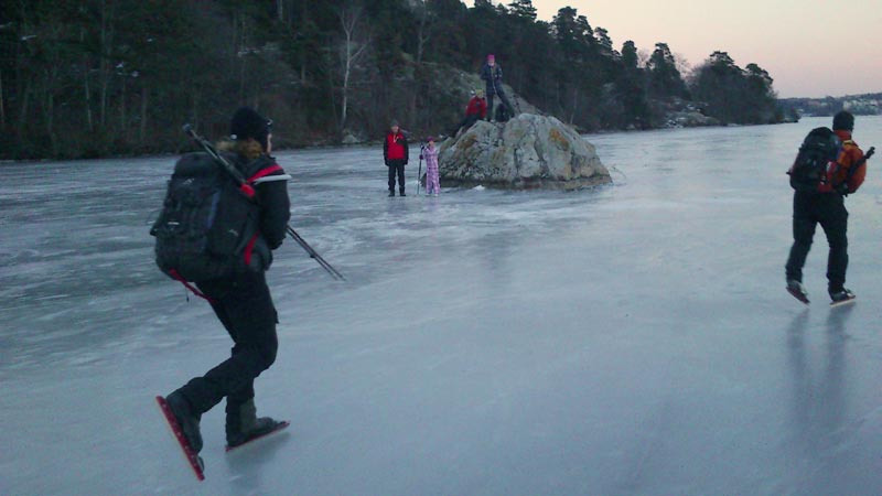 Örebrotur 2013 ice skating långfärdsskridsko