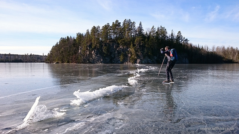 Ice skating on Hövern, Lången, Borken, Såken, Vindommen, Storsjön and Rammen.