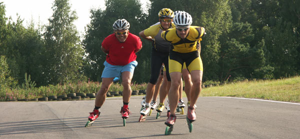 Motor racing circuit, Falkenberg, inline skating 2011