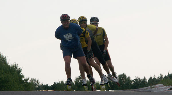 Motor racing circuit, Falkenberg, inline skating 2011