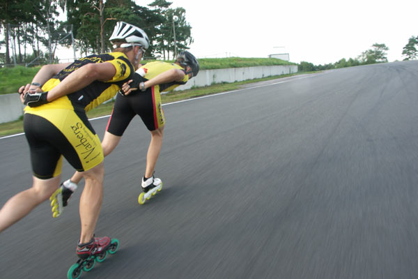 Motor racing circuit, Falkenberg, inline skating 2011