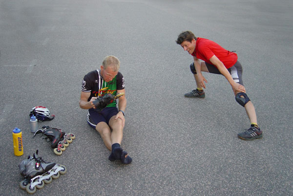 Inline skating in Helsingborg.