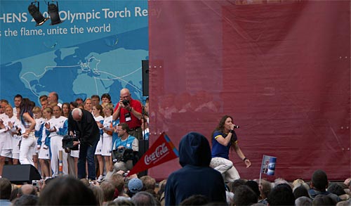 Olympic Torch Relay in Stockholm 2004