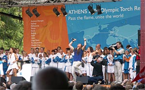 Olympic Torch Relay in Stockholm 2004