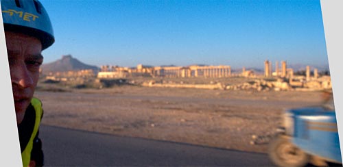 Inline skating in Palmyra, Syria