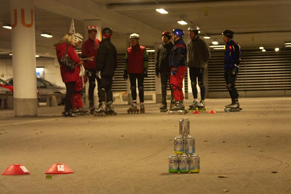 Lucia inline skating.