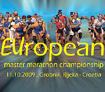 Logo European Master Marathon Championships 2009.