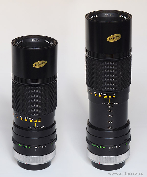 Canon zoom lens FD 100-200mm f/5.6 S.C.