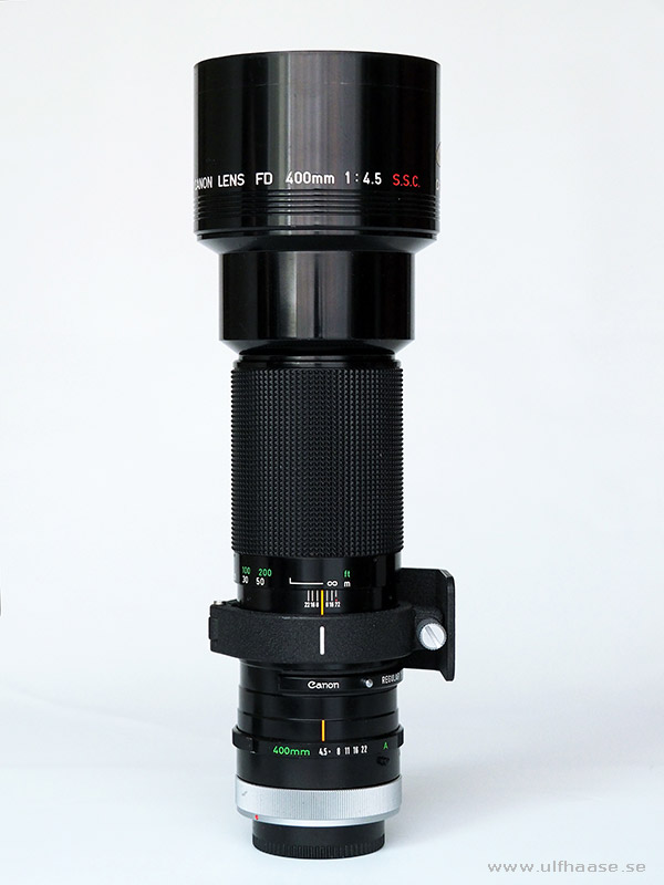 Canon lens FD 400mm f/4.5 S.C.C.