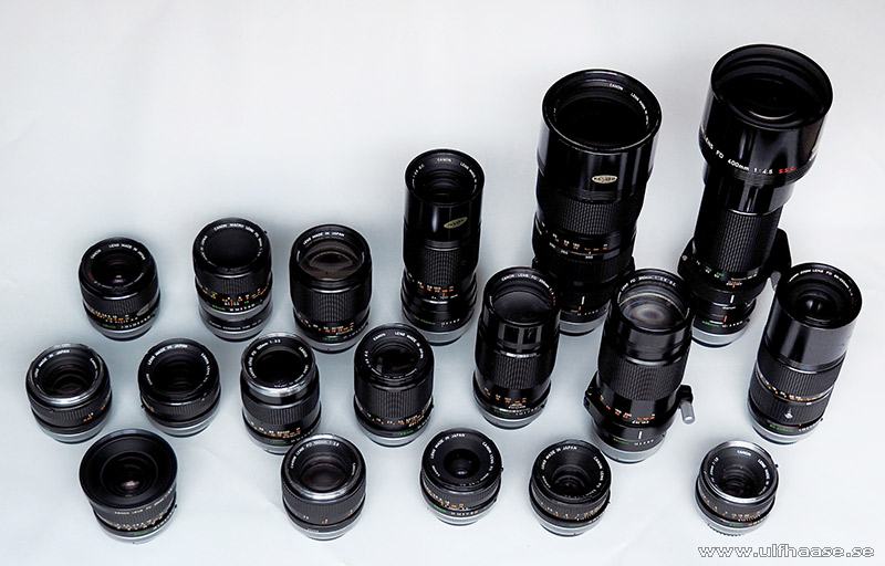 Canon FD lenses