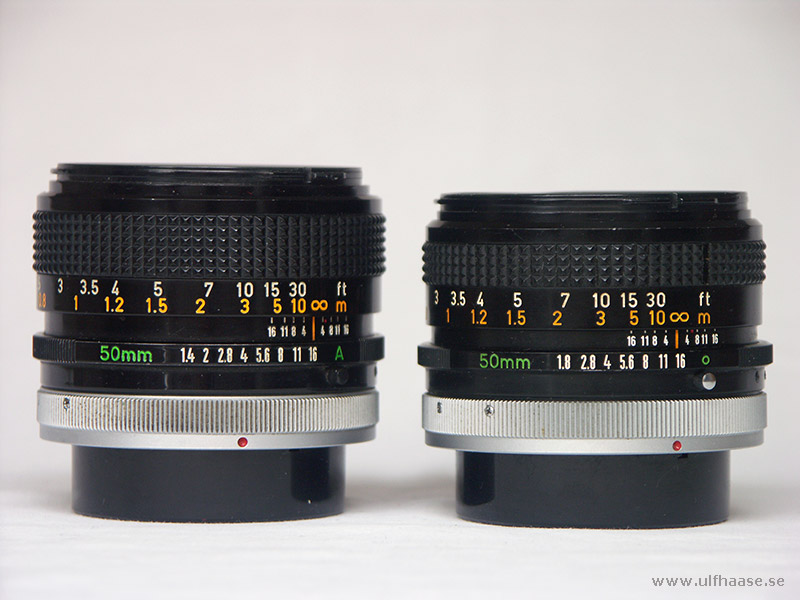 Canon FD 50mm lenses