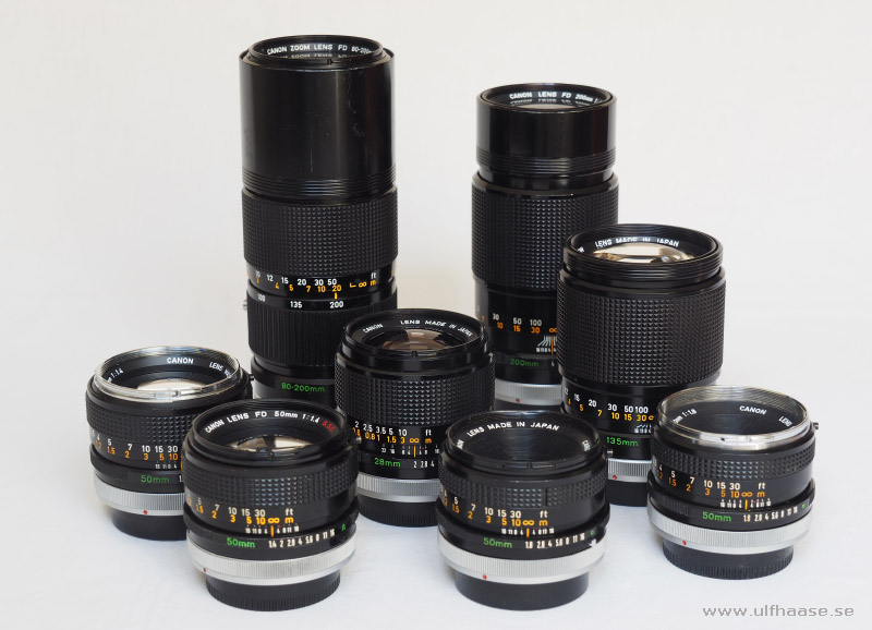 Canon FD lenses