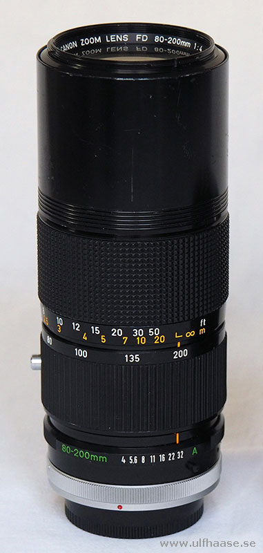 Canon zoom lens FD 80-200mm f/4 S.S.C.