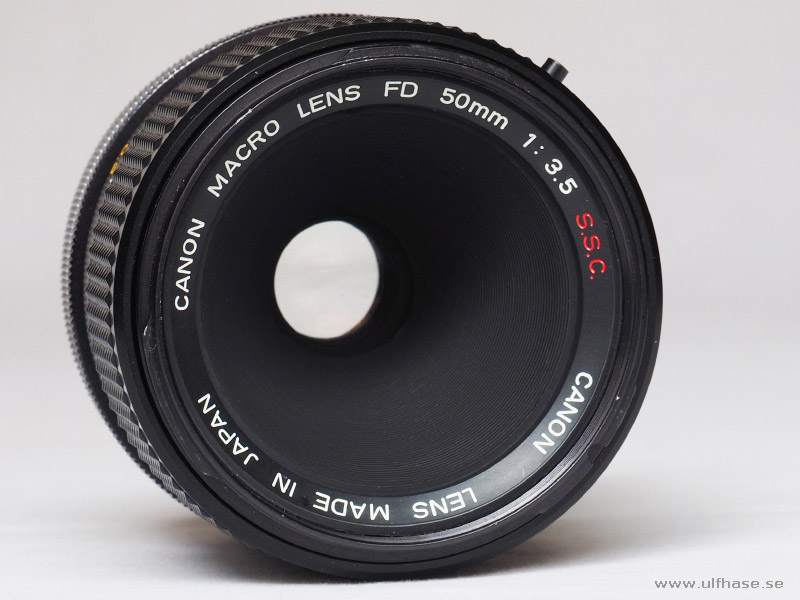 Canon macro lens FD 50mm f/3.5 S.S.C.