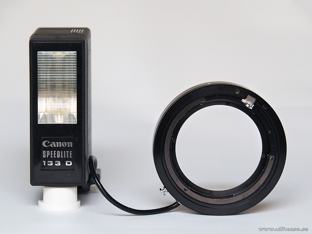 Canon Flash Auto Ring B and Canon Speedlite 133D