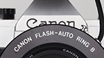 Canon Flash Auto Ring B and Canon Speedlite 133D