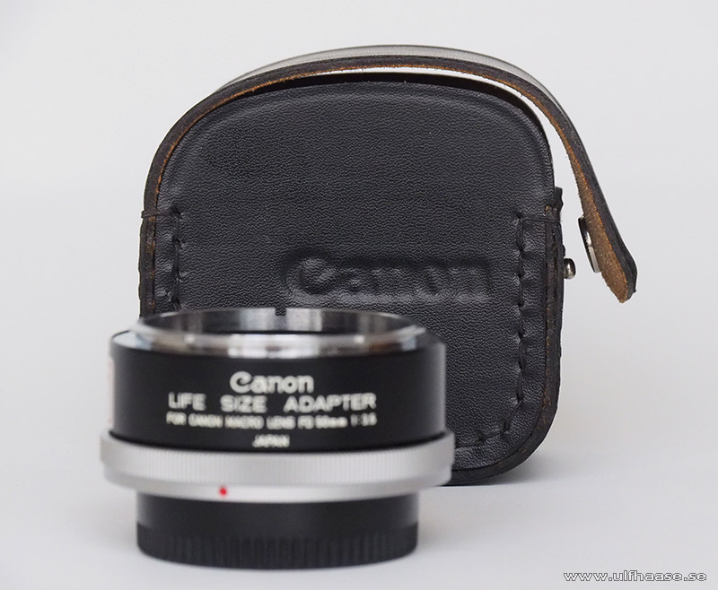 Canon life size adapter for macro lens FD 50mm f/3.5