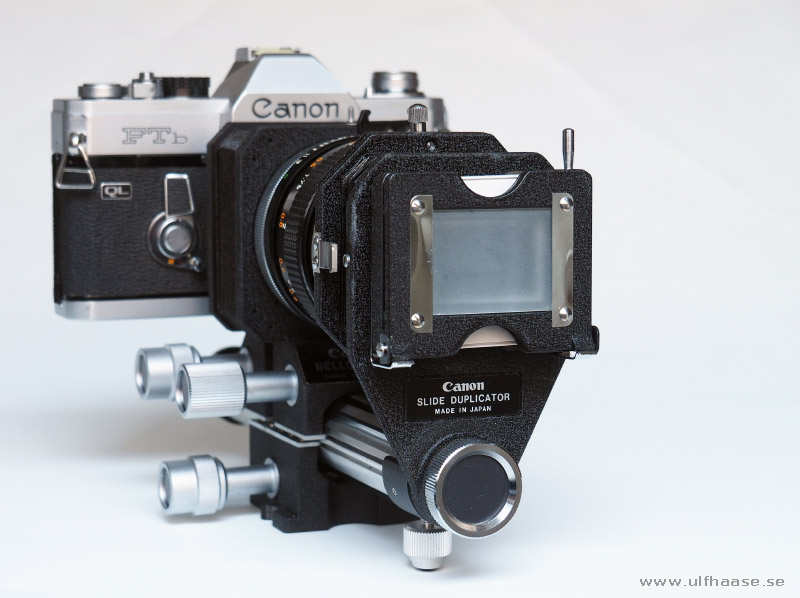 Canon Slide Duplicator and Canon Bellows FL