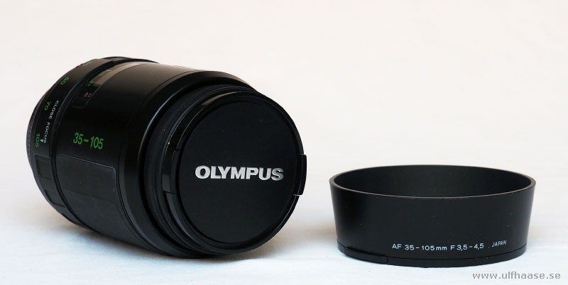 Lens Olympus AF Zoom 35-105mm f/3.5-4.5 with lens hood