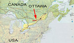 Map Canada, Ottawa
