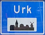 Urk city sign