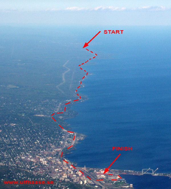 NorthShore Inline Marathon 2010. map.