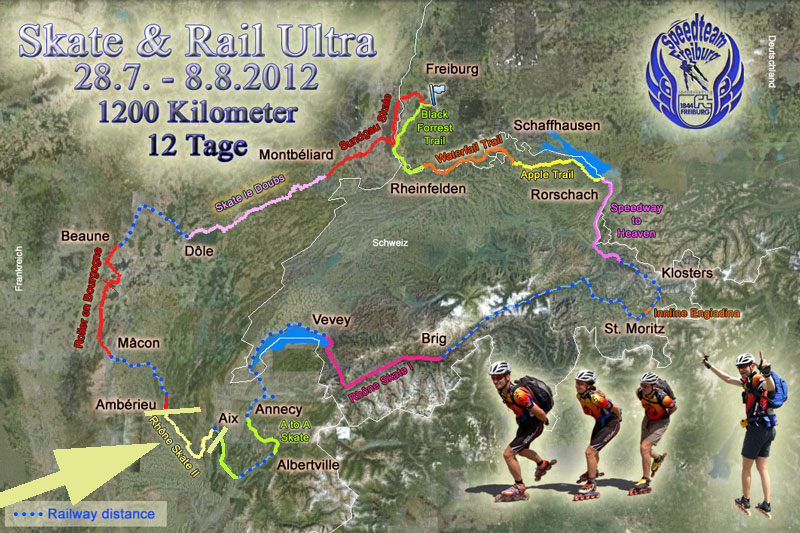 Skate & Rail Ultra 2012, route map made by Michael Seitz.