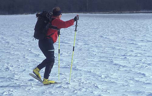 Ice skating on Björköfjärden and Lidöfjärden.