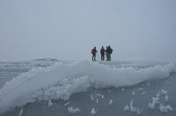 Ice skating in the Stockholm archipelago