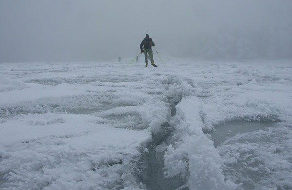 Ice skating in the Stockholm archipelago