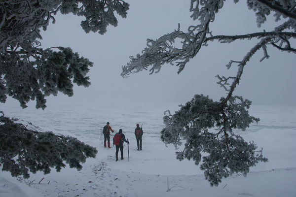 Ice skating in the Stockholm archipelago