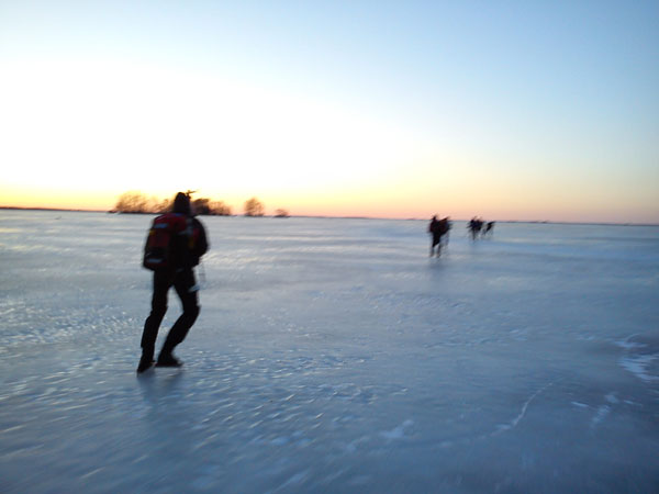 Örebrotur 2011 ice skating långfärdsskridsko