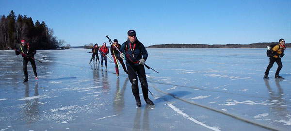 Örebrotur 2011 ice skating långfärdsskridsko