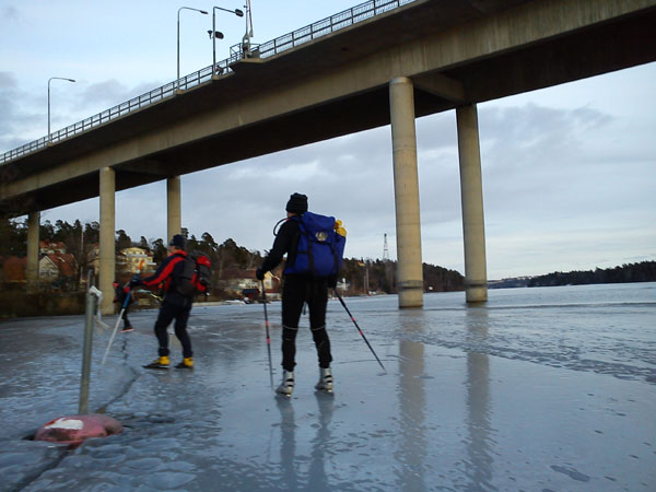 Örebrotur 2011 ice skating långfärdsskridsko