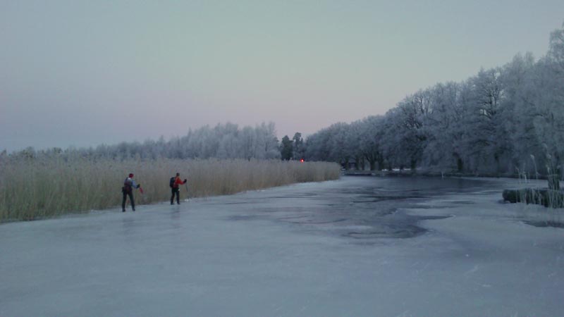 Örebrotur 2013 ice skating långfärdsskridsko