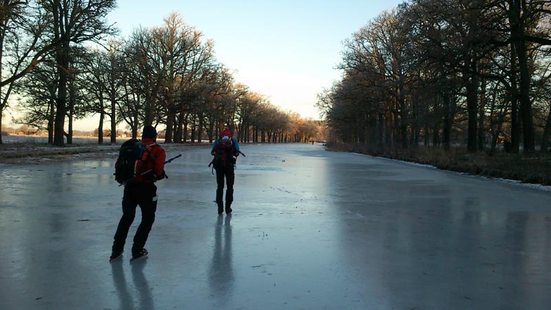 Örebrotur 2013 ice skating långfärdsskridsko