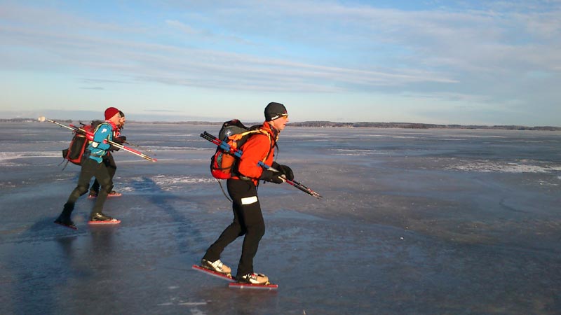 Örebrotur 2013 ice skating långfärdsskridsko