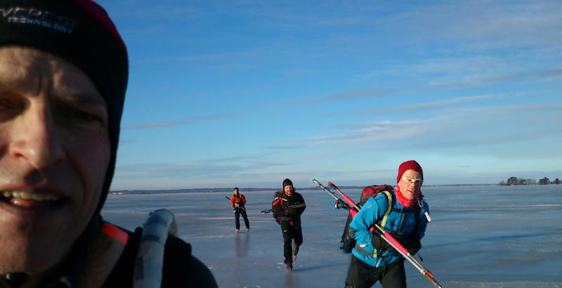 Örebrotur 2013 ice skating långfärdsskridsko