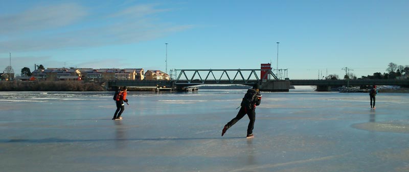 Örebrotur 2013 ice skating långfärdsskridsko