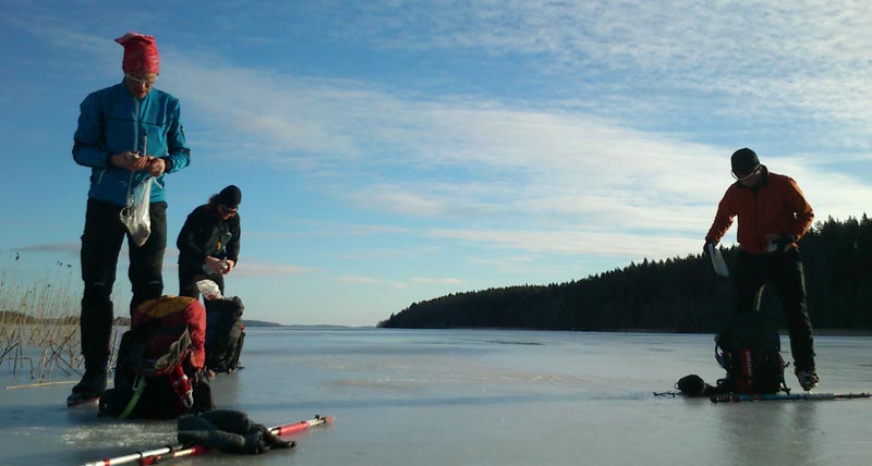 Örebrotur 2013 ice skating långfärdsskridsko