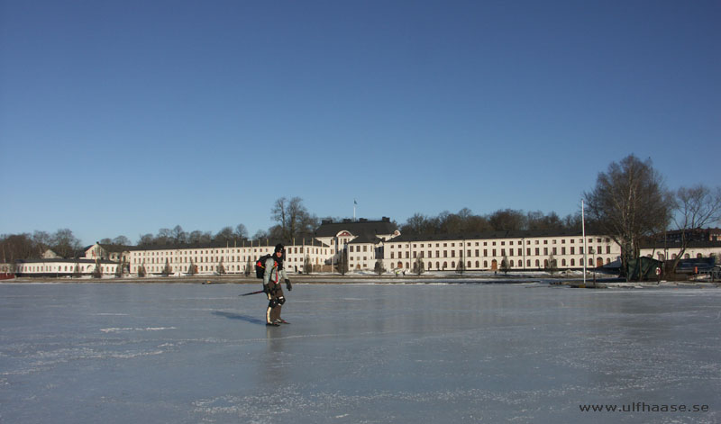 Ice skating in Stockholm city