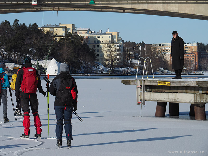 Ice skating in Stockholm city