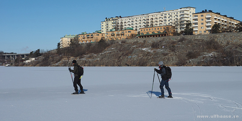 Ice skating in Stockholm city