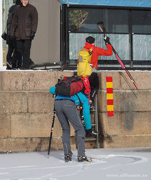 Ice skating in Stockholm city