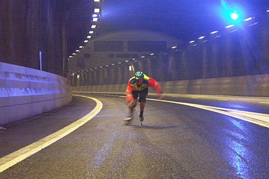 Tunnelloppet/the Tunnel Race Stockholm 2004, test skating