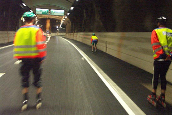 Tunnelloppet/the Tunnel Race Stockholm 2004, test skating