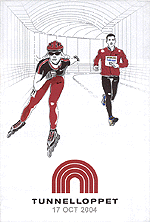 Logo for Tunnelloppet/the Tunnel Race 2004, Stockholm
