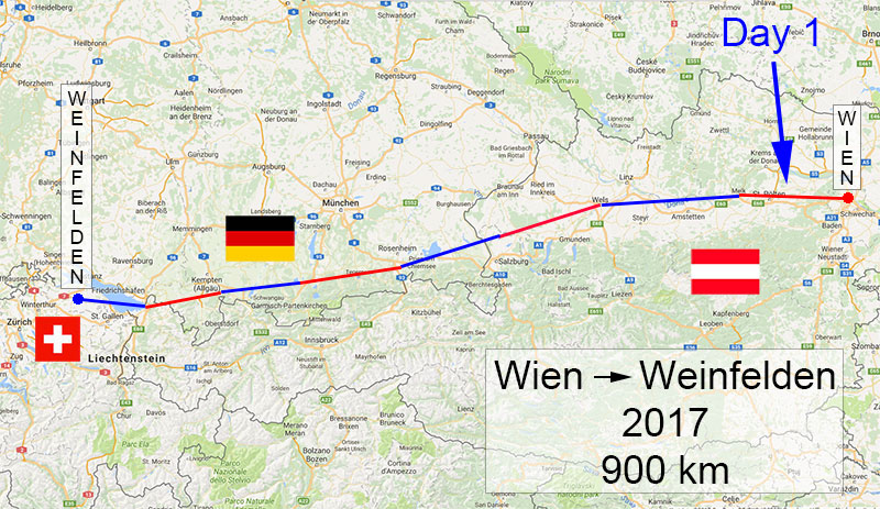 Ultra Skate Challenge (USC) 2017, route map.